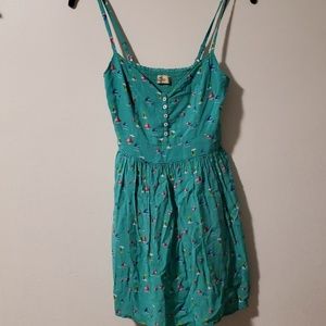 Green Spaghetti Strap Blouse
